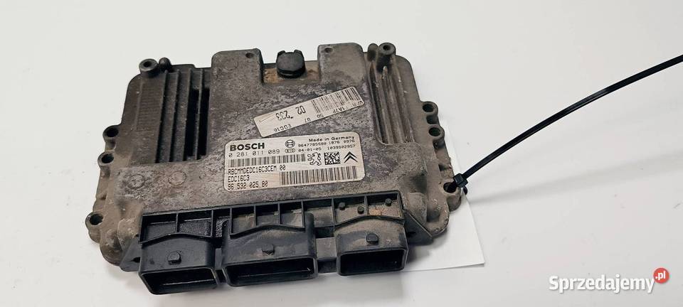 KOMPUTER SILNIKA ECU PEUGEOT 206 0281011089 osobowe Pozostałe Lipno