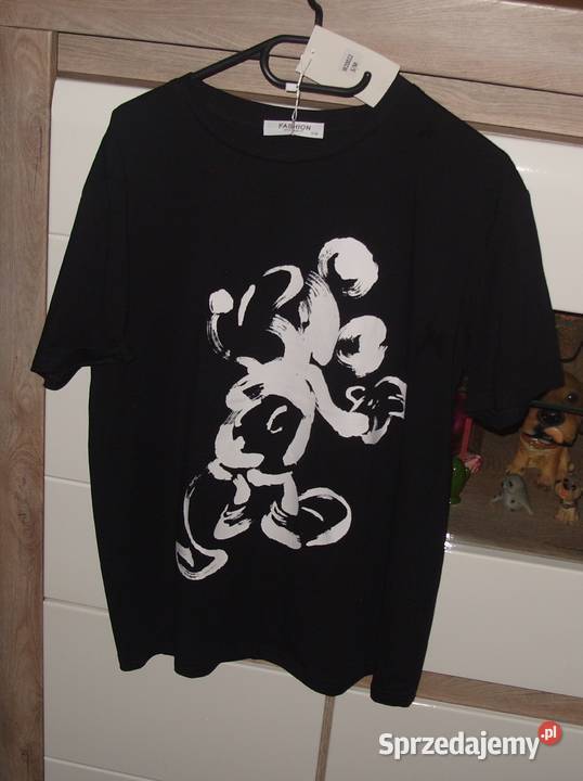 tshirt czarny z Myszką MIKI r SML FASHONBEST Rawicz