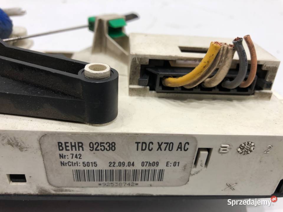 PANEL STEROWANIA NAWIEWU OPEL MOVANO A 92538 Bus osobowe podkarpackie