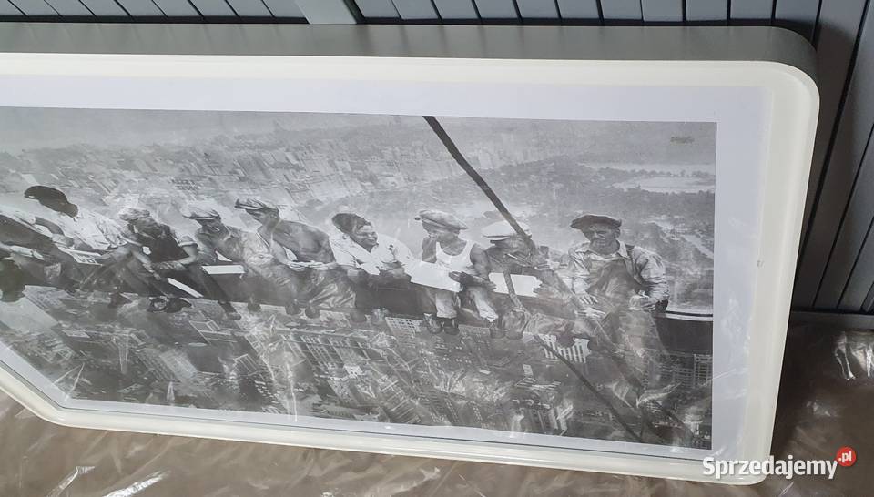 Drewniana rama drewniana IKEA plakat Robotnicy Grójec