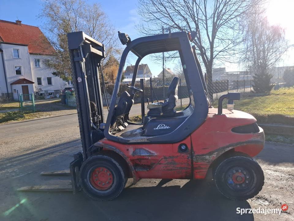 Wózek widłowy Linde H45D maszt tripleks z wolnym Targoszyn