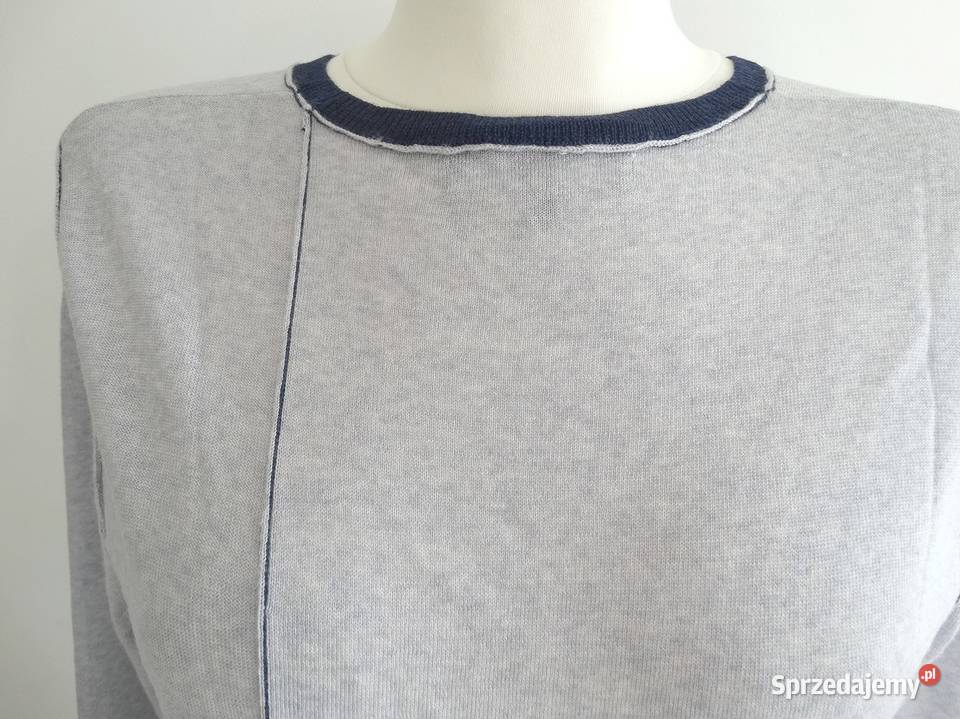 Sweter Wełniany 100 Wełna Merino Fine Jasnoszary Swetry i golfy podlaskie Łomża