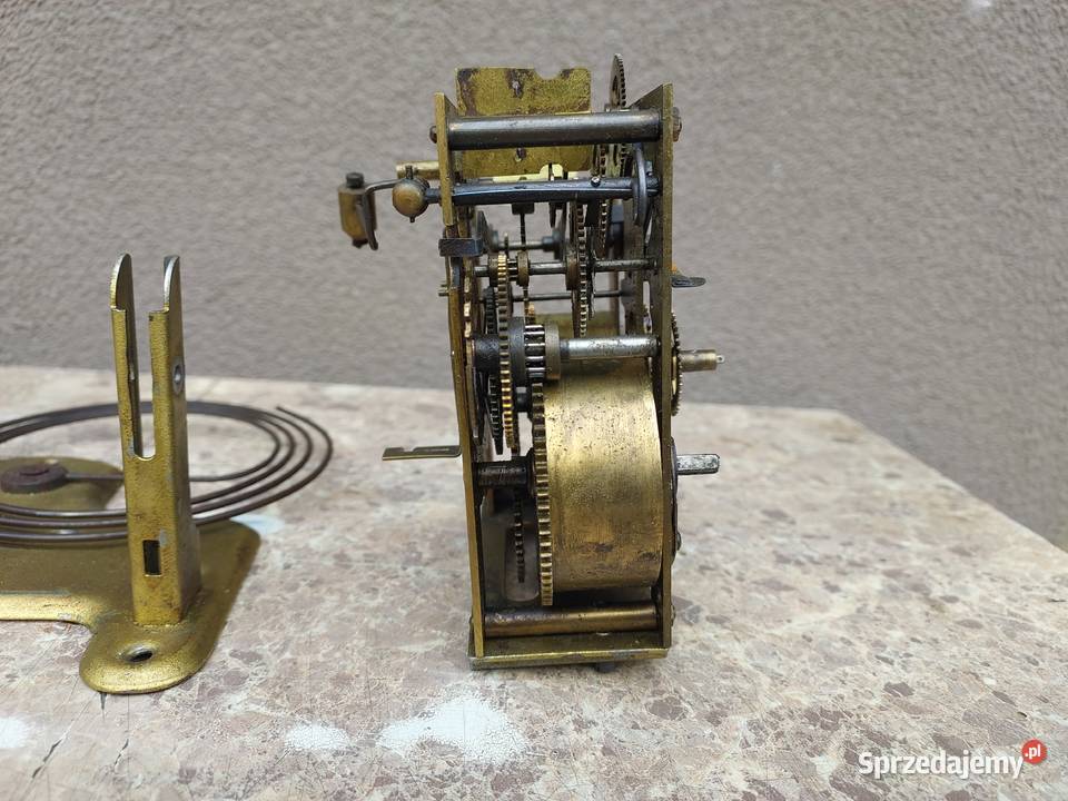 792 Mechanizm starego zegara ściennego Junghans Tczew