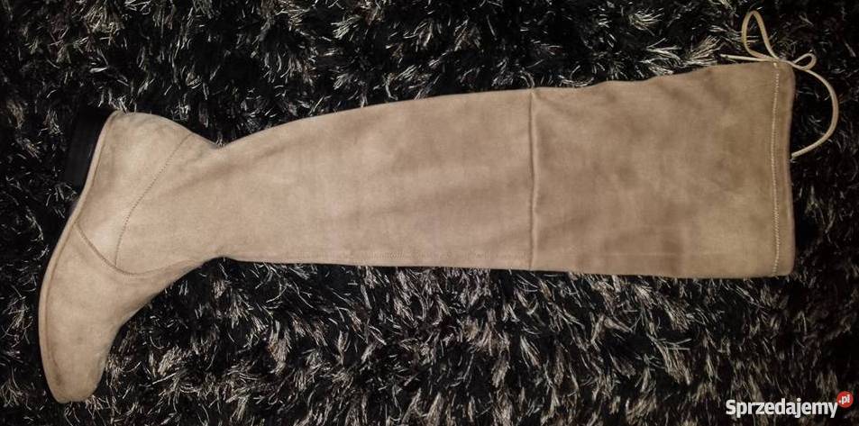 kozaki kolano zamsz Stuart Weitzman Logo 40 wielkopolskie Konin