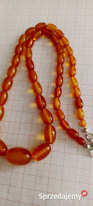 Naszyjnik bursztyn bałtycki oliwki vintage Naszyjniki Białystok