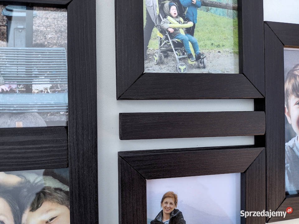Drewniana Multirama Ramka na 13 zdjęć 10x15