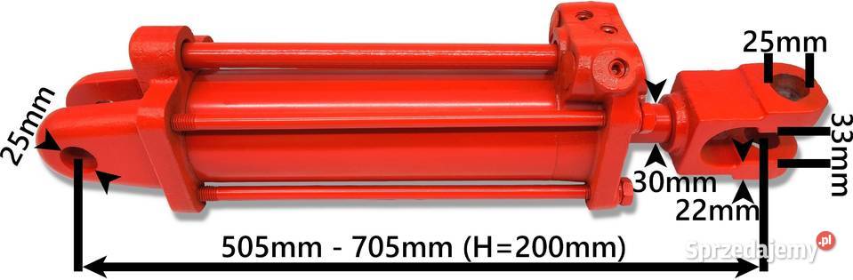 Mocny Siłownik Hydrauliczny LTZ MTZ JUMZ C75x200 Solec Kujawski