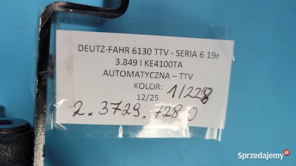 DEUTZFAHR 6130 TTV ZAWÓR STEROWANIA HAMULCAMI Hydraulika kujawsko-pomorskie Kolno