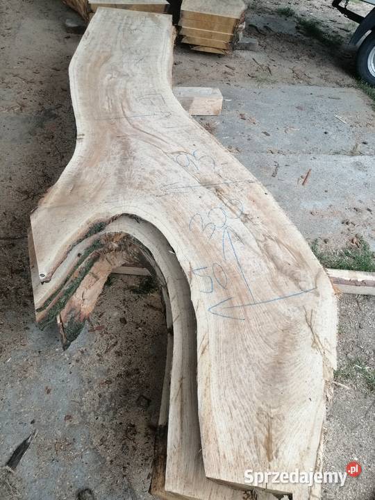 Monolit dąb blat 68x160x5 live edge monolith oak Przysucha