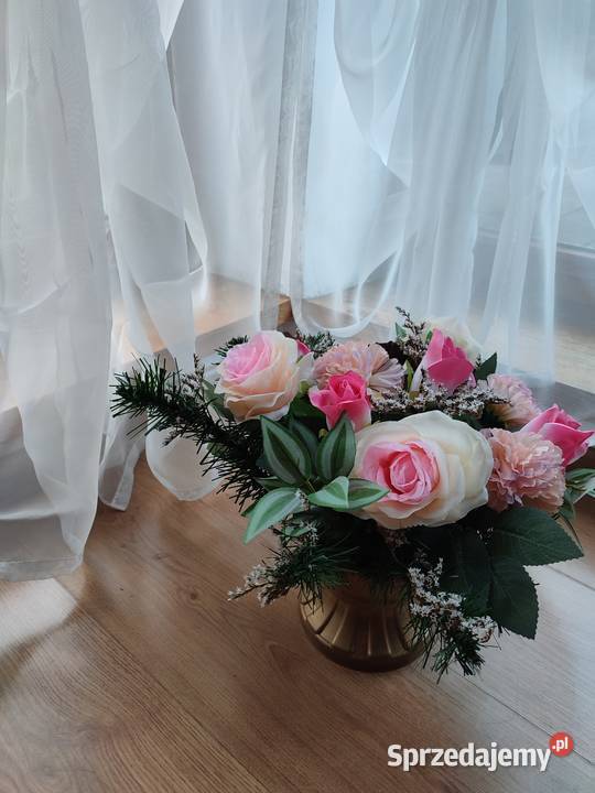 Kompozycja kwiatowa na grób kompozycja na śląskie sprzedam