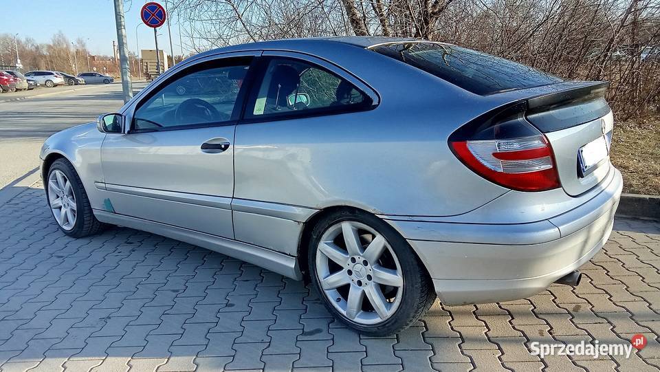 Merceds Coupe kompresor 23 LPG GAZ 200KM Klasa C dolnośląskie Dzierżoniów