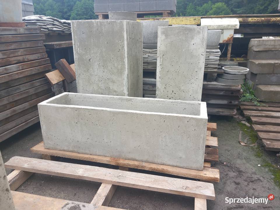 Donice u doniczki betonowe śląskie Grodzisko