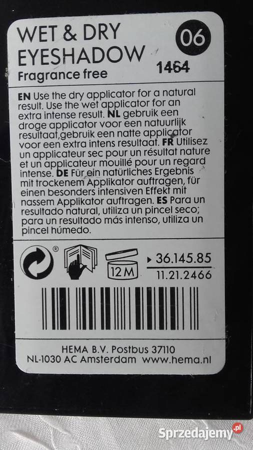 MARKOWA PALETKA PERŁOWYCH CIENI Z AMSTERDAMU Makijaż Piła