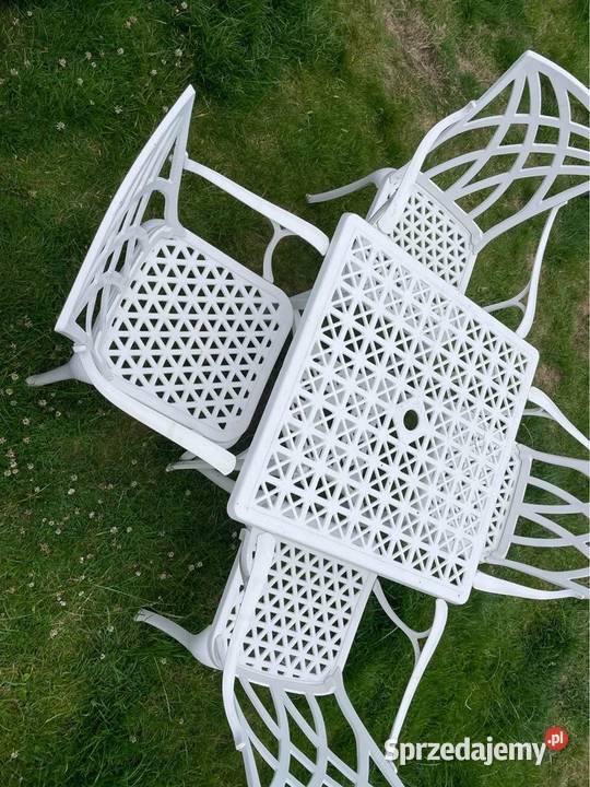 Unikatowy zestaw mebli ogrodowych ALUMINIUM 4 Ciepielów