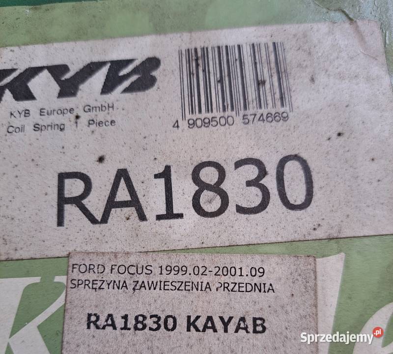 Sprężyna zawieszenia przednia Ford Focus Sprężyny zawieszenia Rąty