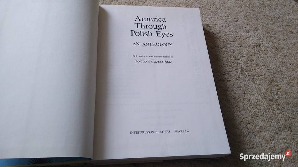 America through Polish eyes an antology Kultura i Rozrywka Gdańsk sprzedam