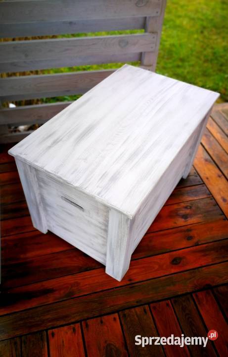 Skrzynia drewniana jako stolik kawowy ława Radków sprzedam