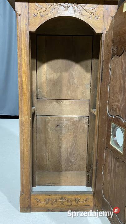 Rzeźbiona dębowa obudowa zegara stojącego sprzedam