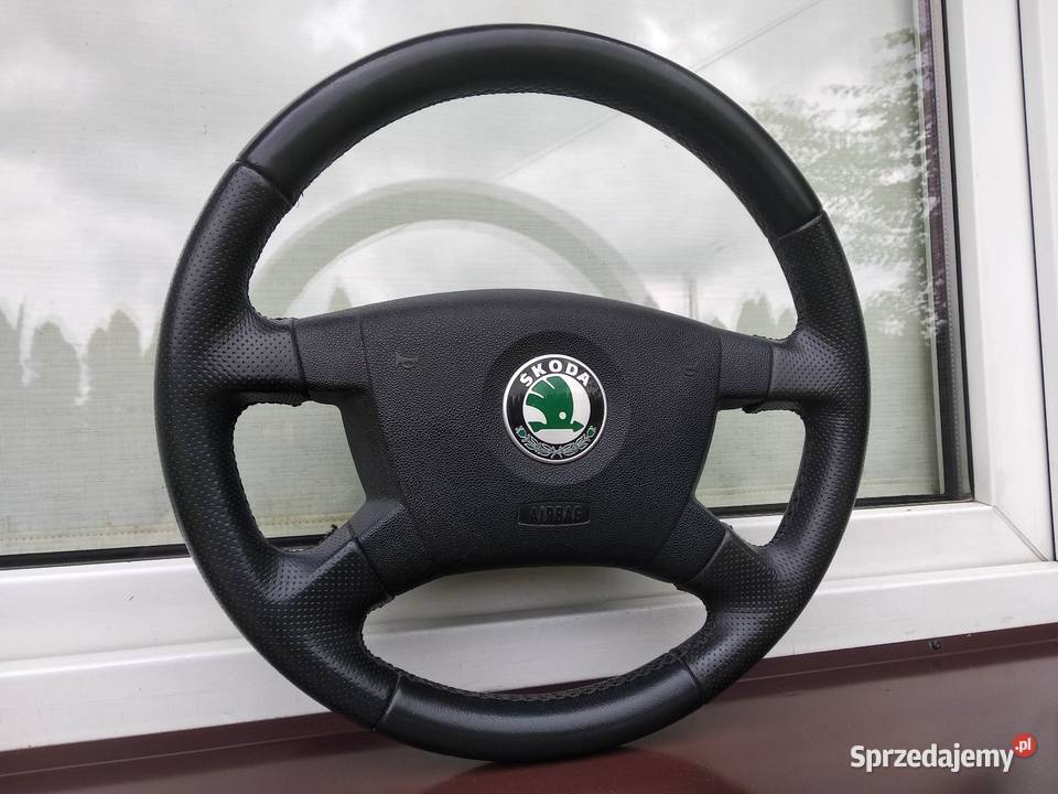 Skoda Fabia I 1 6Y kierownica skórzana skóra Kierownice Sieradz