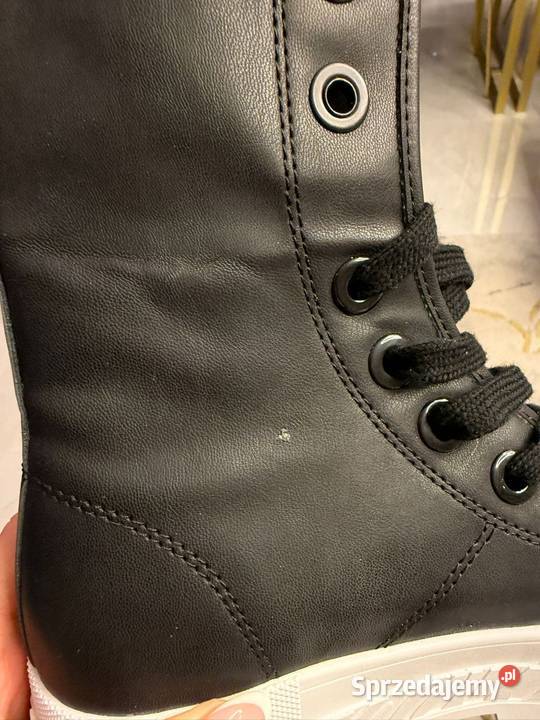 Czarne wysokie trampki damskie Guess Horlo Black dolnośląskie Jelenia Góra