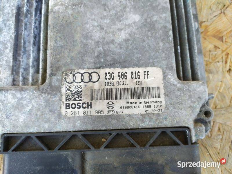 STEROWNIK SILNIKA AUDI A3 8P 19 03G906016FF osobowe Gliwice