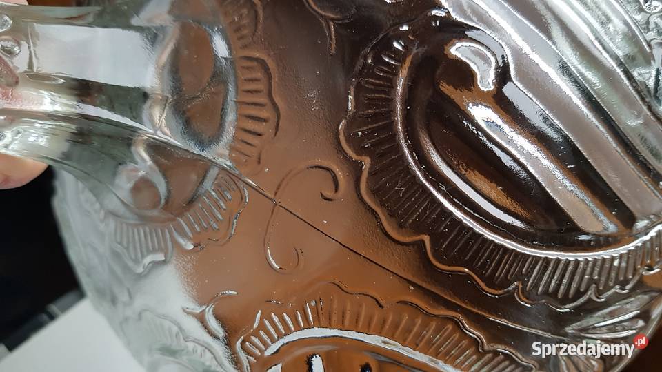 Owocarka Jabłuszka Zawijasy Ząbkowice szkło PRL Porcelana i szkło Dąbrowa Górnicza