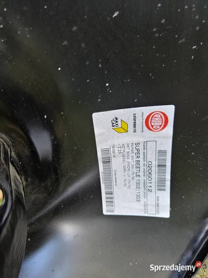 VW Garbus 13021303błotniki nowe i używane osobowe Sokolniki-Las