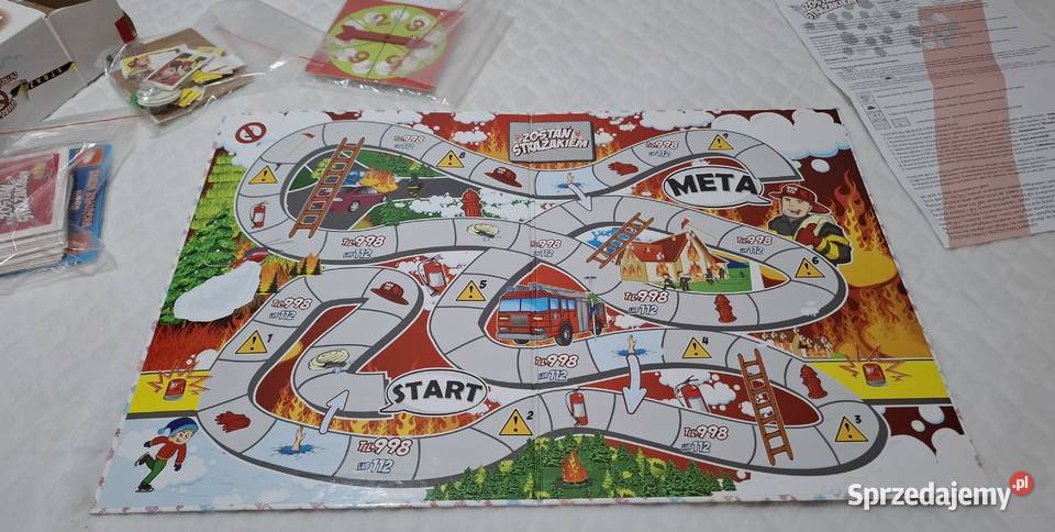 Zostań Strażakiem gra planszowa FAN Zabawka Czeladź