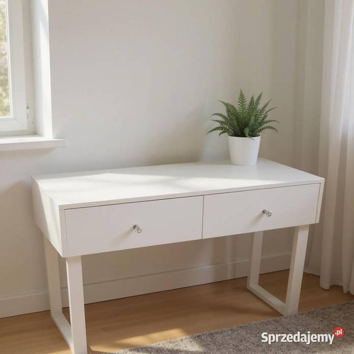 Toaletka lustrzana biala lacobel glamour Kępno