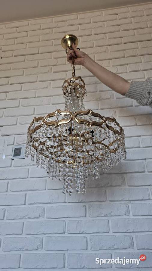 Żyrandol z kryształkami