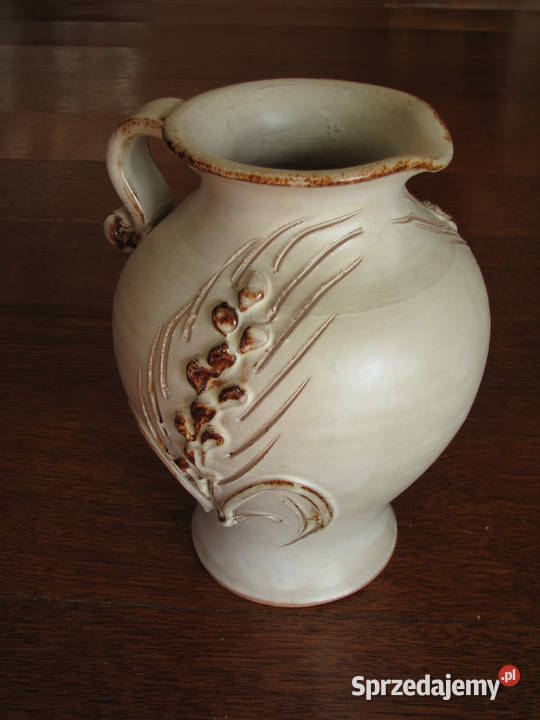 Ceramiczny dzbanek wazon ręcznie wykonany z Krapkowice