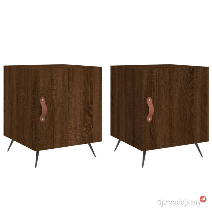 Szafki nocne 2 brązowy dąb 40x40x50 WM827515 Warszawa
