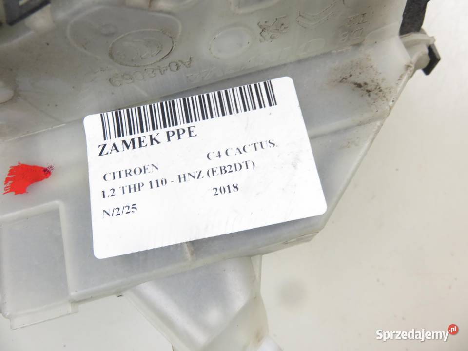 ZAMEK PRAWY PRZEDNI CITROEN C4 CACTUS 190384 osobowe sprzedam