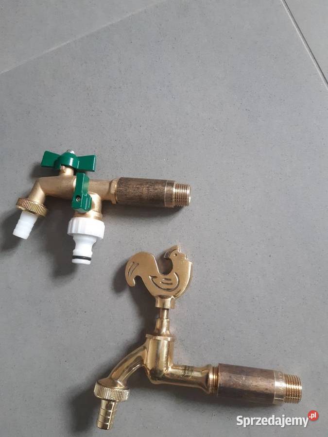 Krany ogrodowe solidne z mosiądzu zestaw Lublin sprzedam