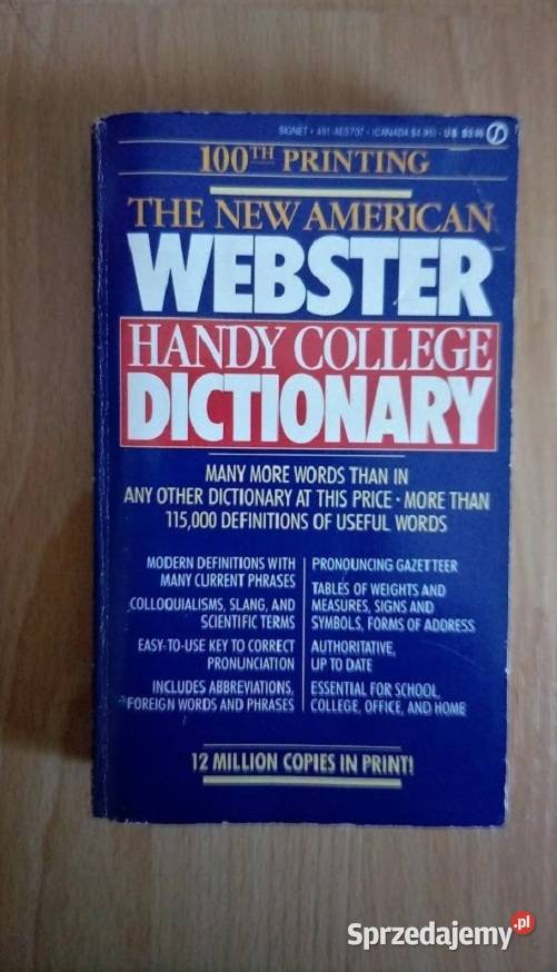 The American Webster Handy College Dictionary Poznań
