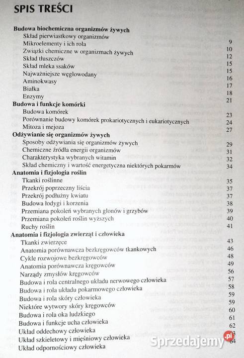 Tablice biologiczne Beata Bednarczuk I Mizerska lubelskie Chełm sprzedam