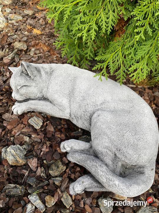 kot ogrodowy figurka kota dekoracja ogród Szczecin
