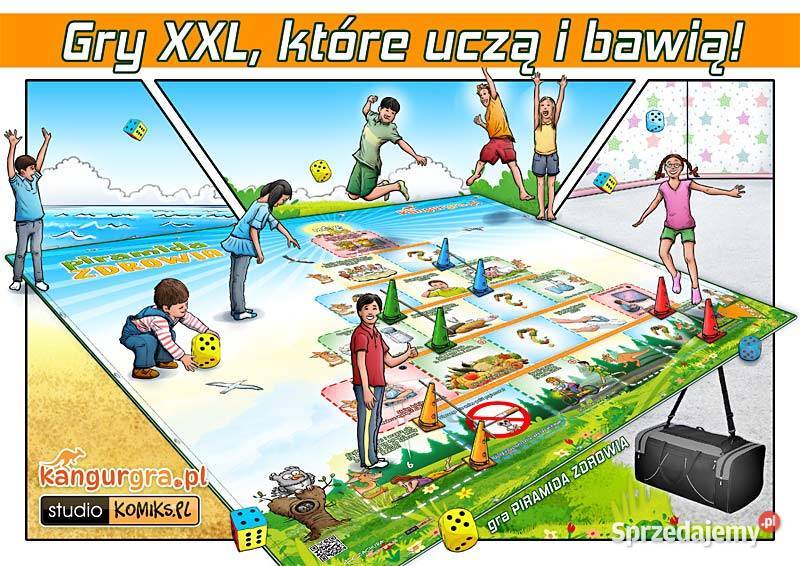 GRA XXL PIRAMIDA ZDROWIA DZIECI nauka zabawa Warszawa