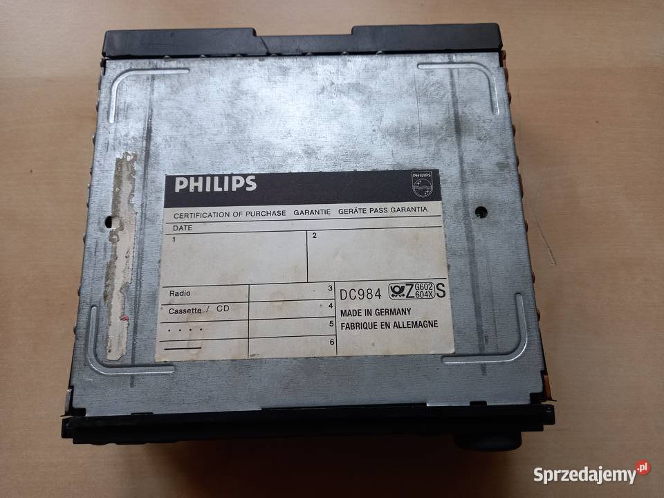 Radio samochodowe PHILIPS DC984 osobowe Bukownica