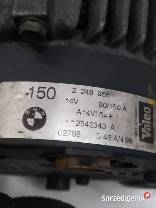 ALTERNATOR 2249966 20 D Bmw Seria 3 IV 19982006 Rok produkcji 2001