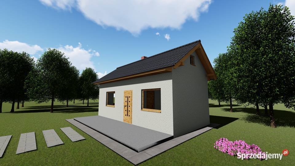 Projekt domu ZG82 na zgłoszenie 5m na ROD Pozostałe Sosnowiec