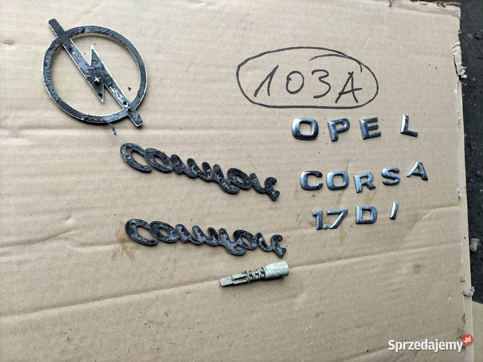 OPEL CORSA B C ZNACZEK EMBLEMAT NAPIS Motoryzacja Kamień-Kolonia