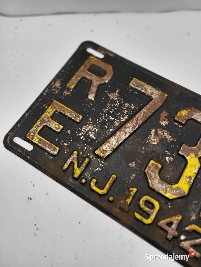 STARA TABLICA USA 1942 R WILLYS DODGE FORD Części i akcesoria motocyklowe sprzedam