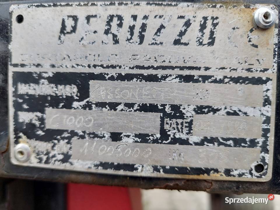 Ssawa do liści trawy śmieci Peruzzo typ C1000 Łubowo