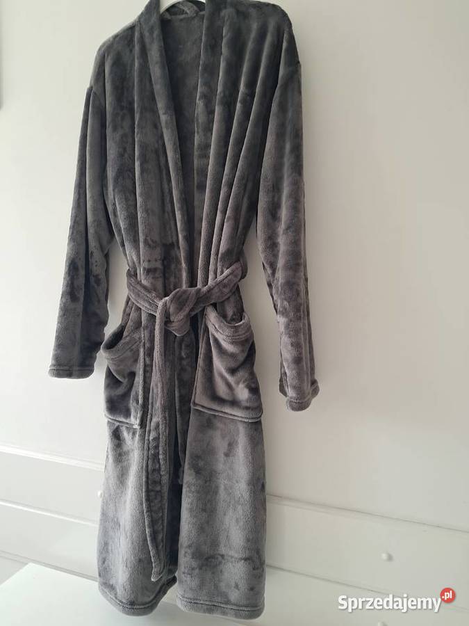Szlafrok męski szary XL F F do sprzedania szary/srebrny Kraków