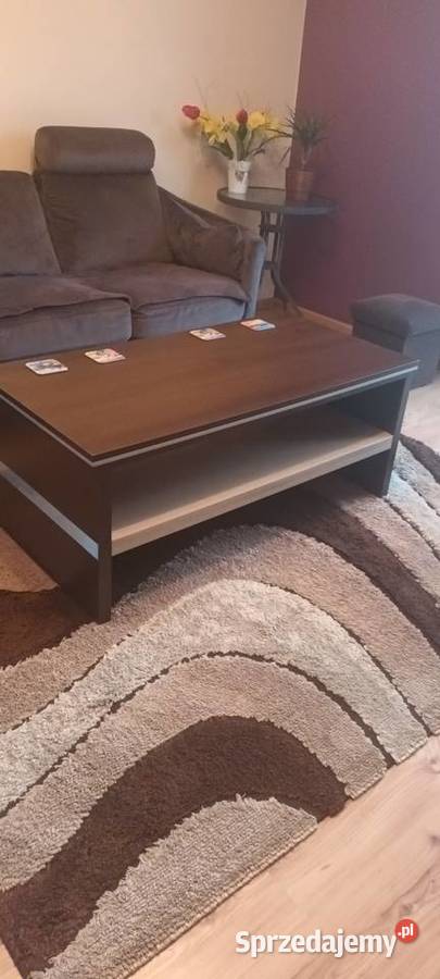 Brązowa Ława z Półką 50cm mazowieckie Orońsko