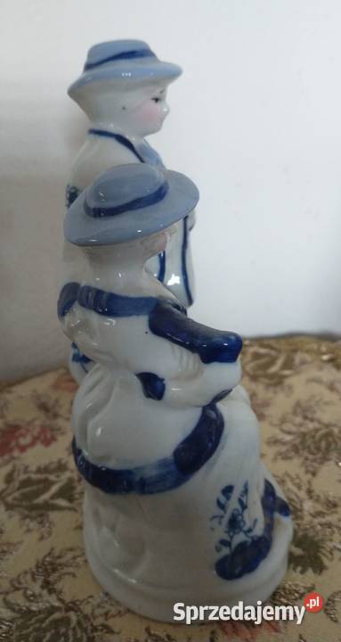 Porcelanowa figurka muzyków w stylu vintage Krotoszyn