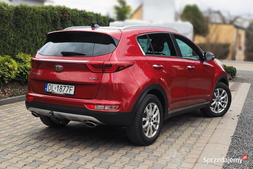 Kia Sportage GT line 4x4 Hak wyposażenie przyciemniane szyby śląskie Bielsko-Biała