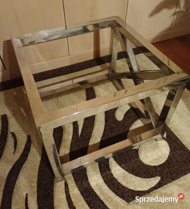 Stelaż pod stolik kawowy glamour stal nierdzewna Biskupiec