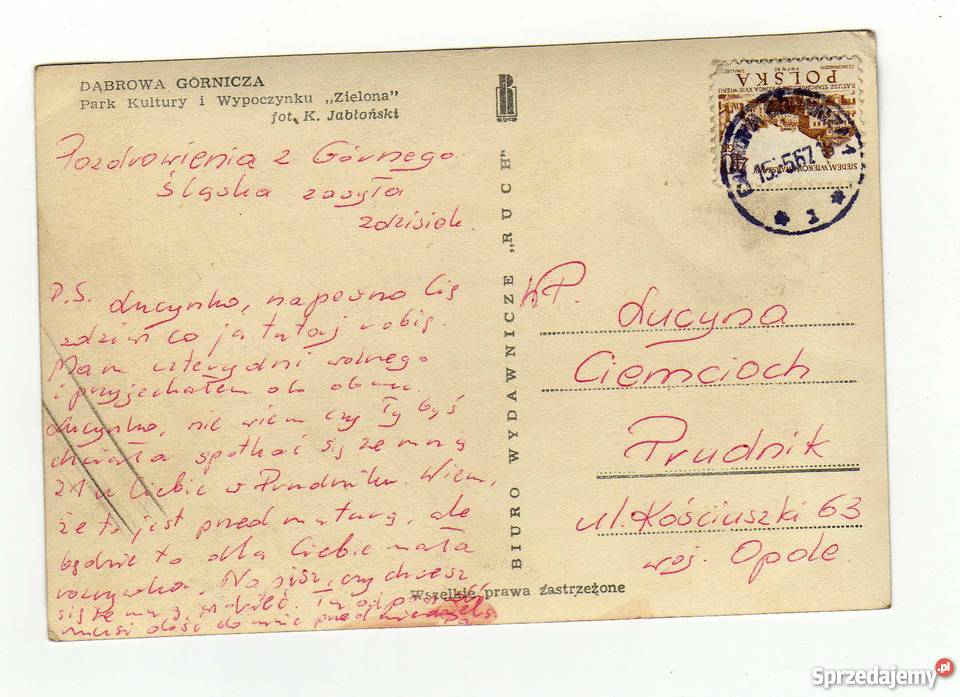 DĄBROWA GÓRNICZA POCZTÓWKA CZARNO BIAŁA Krynki